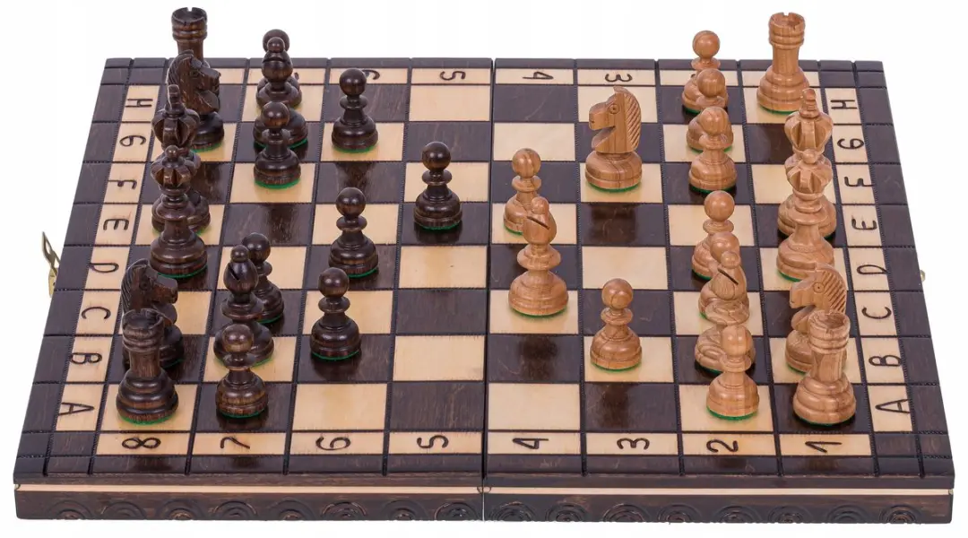 Square Enix Houten Schaken en Dammen Set 34x34cm