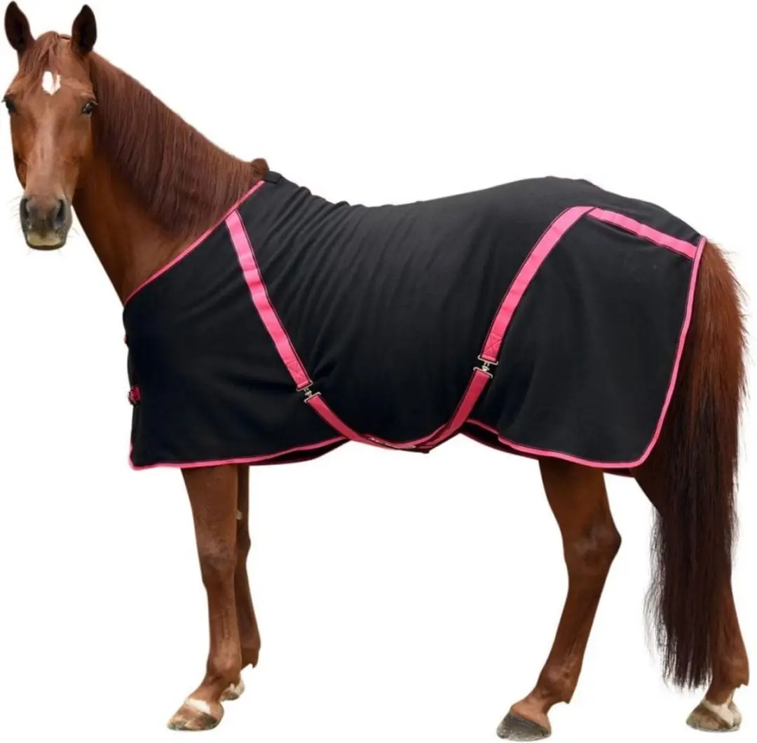 Kerbl Fleece Deken RugBe Classic 145cm - Zwart