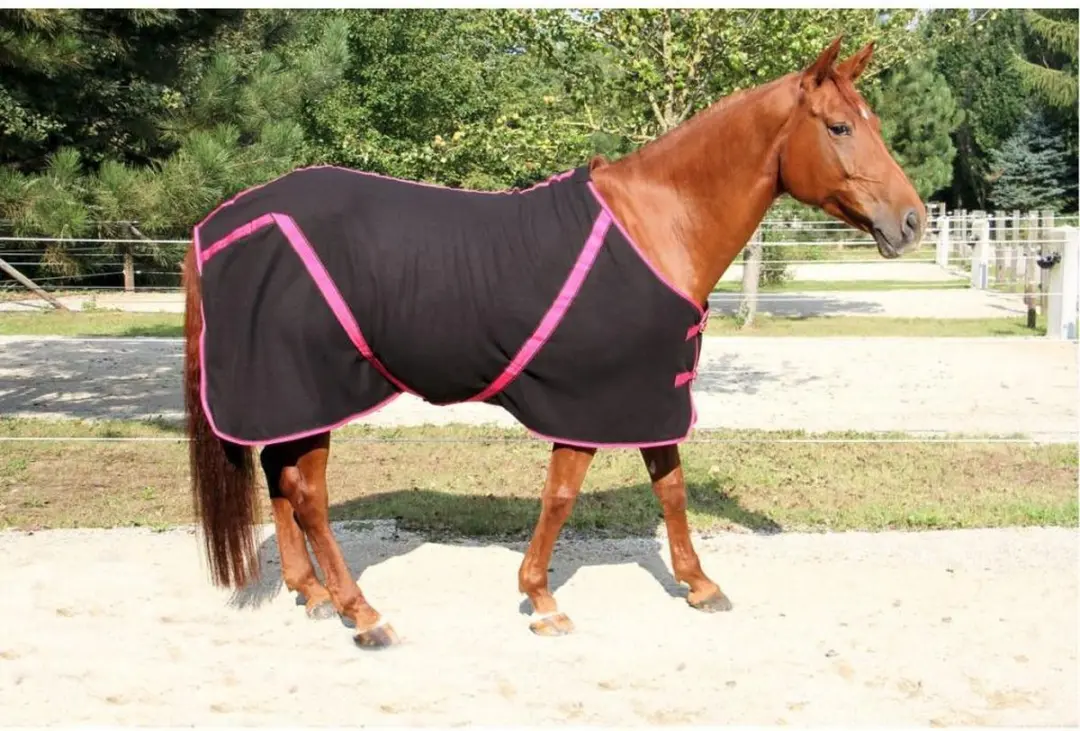 Kerbl Fleece Deken RugBe Classic 145cm - Zwart