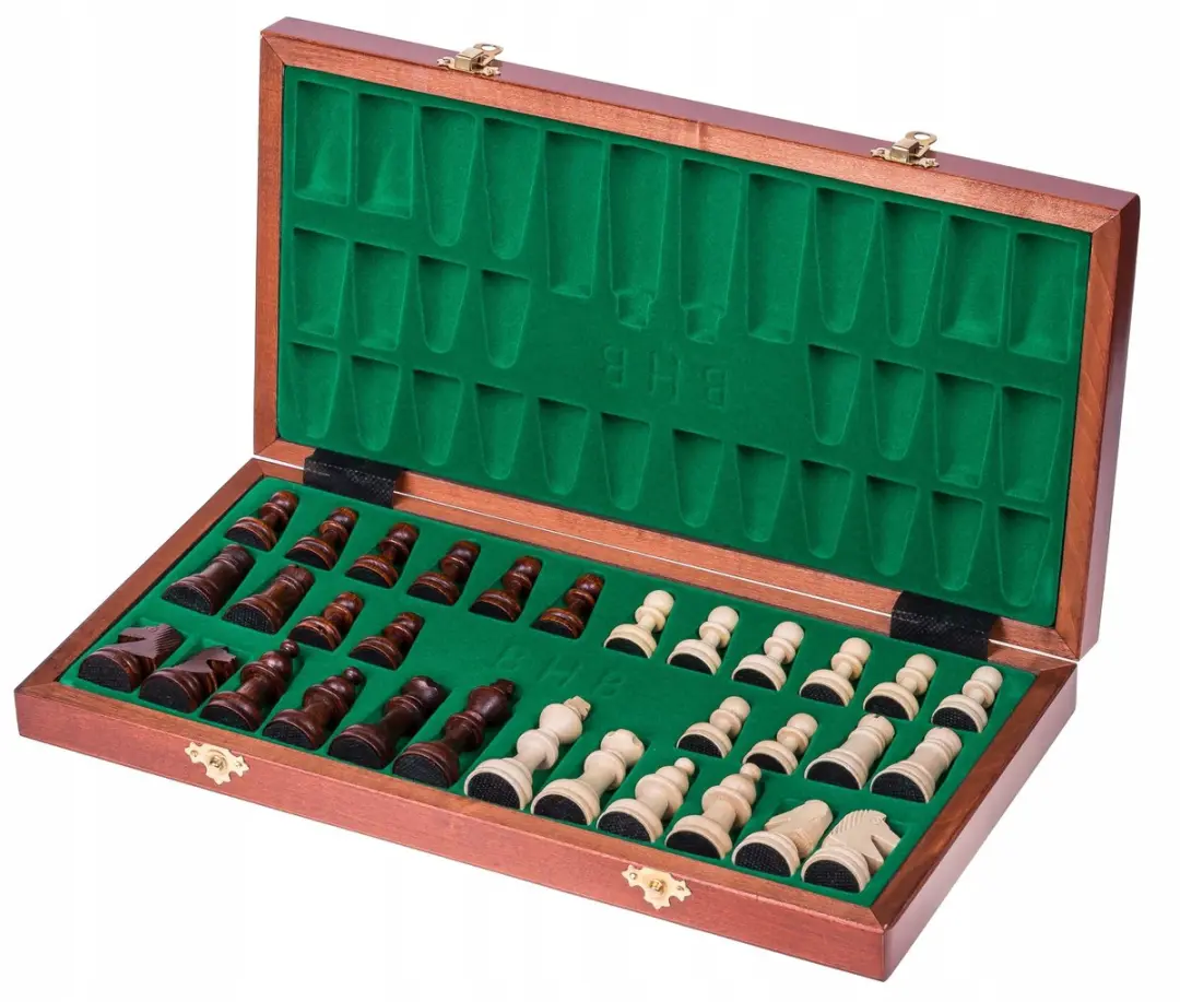 Magnetische Houten Schaakset Staunton 4 - 37x37cm
