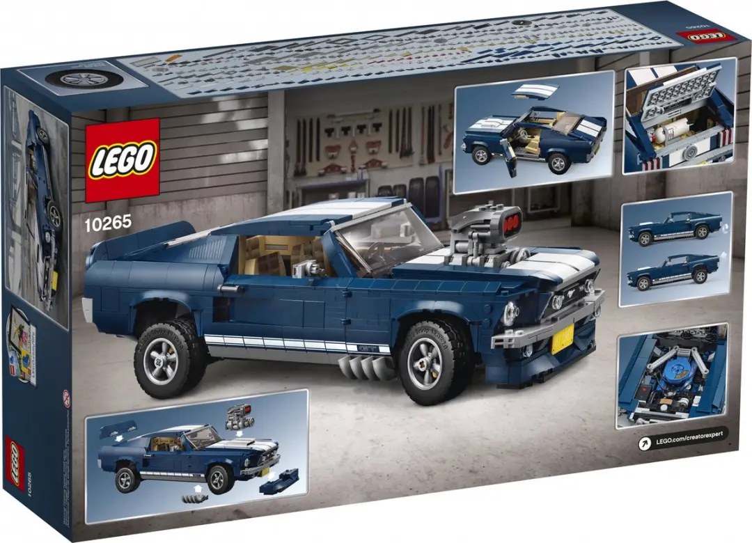 LEGO Creator Expert Ford Mustang 10265 Bouwset - 1471 Stukken - Blauw