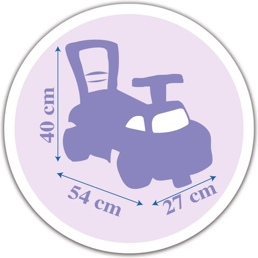 Smoby Disney Frozen Loopauto - Blauw