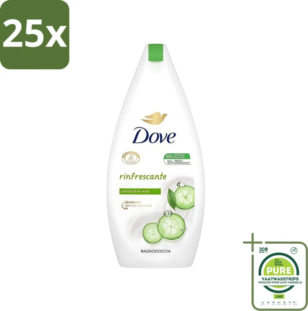 Dove Refreshing Douchegel Komkommer & Groene thee 400ml