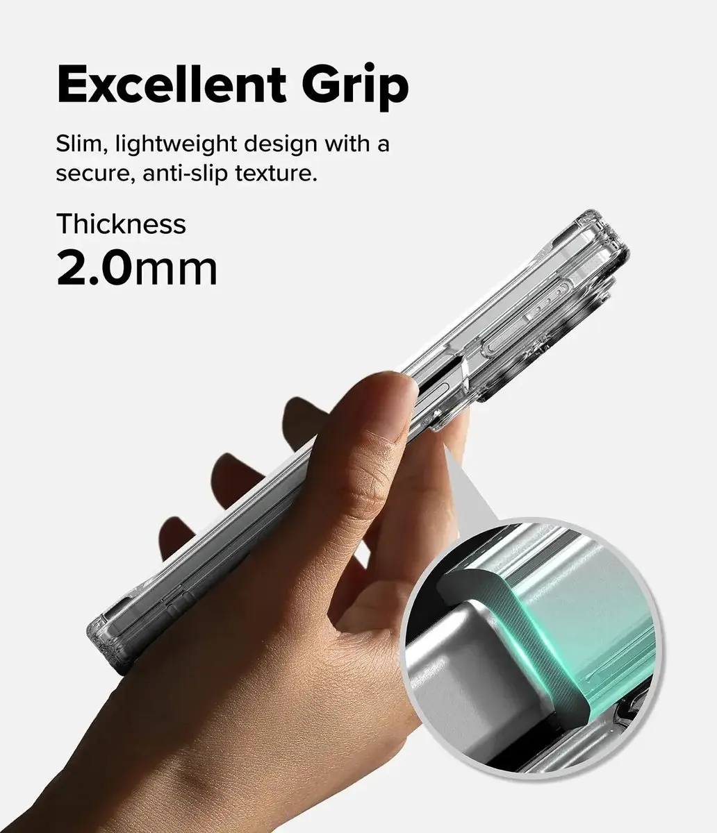 Ringke Fusion Flap Magnetic Hoesje - Samsung Galaxy Z Fold8 - Transparant