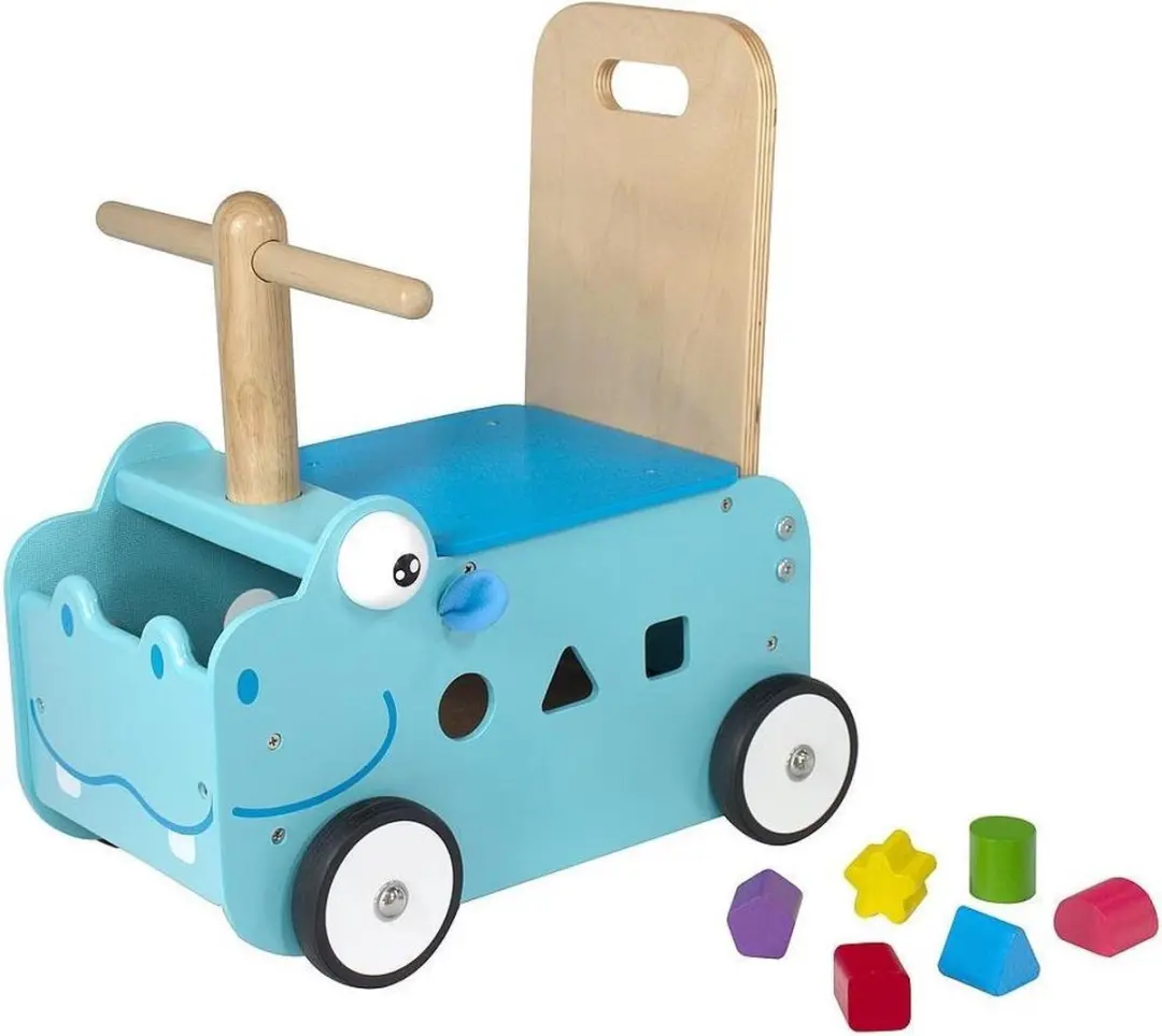 I'm Toy Houten Loopwagen Nijlpaard
