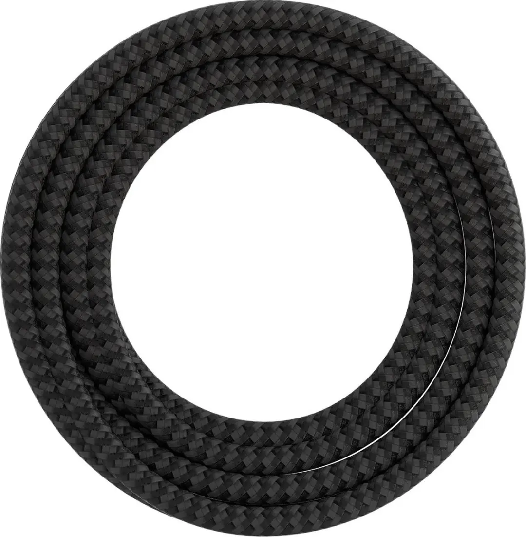 Calex Textielsnoer 2-aderig 1,5m - Zwart/Grijs - afbeelding 6 van 6