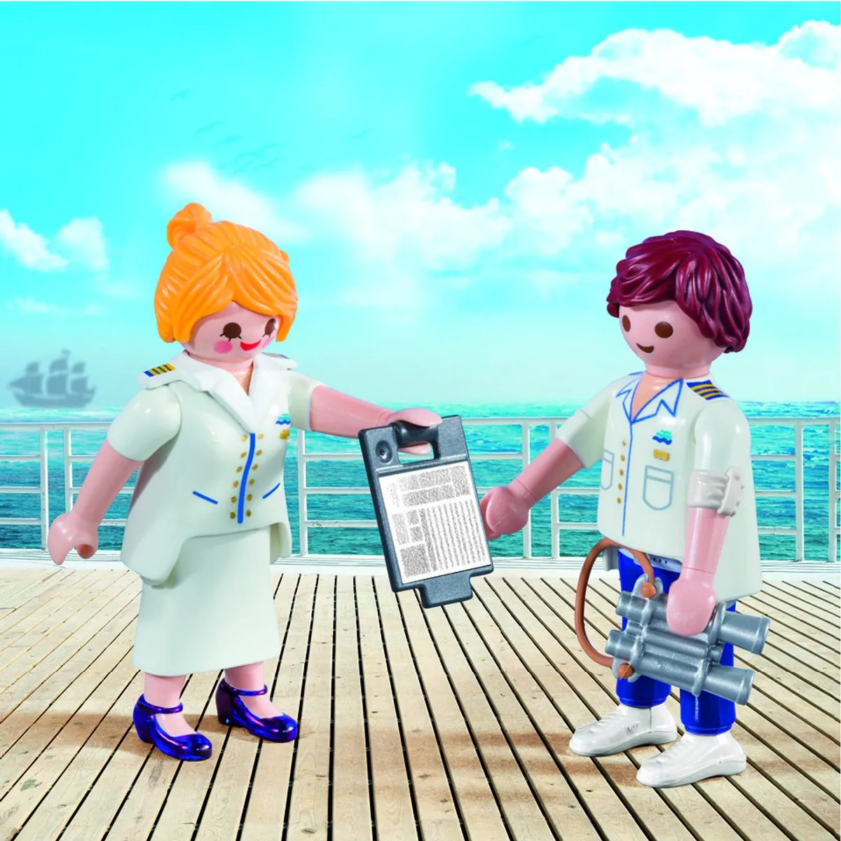 Playmobil DuoPack Steward & Stewardess 9216 - Multicolor