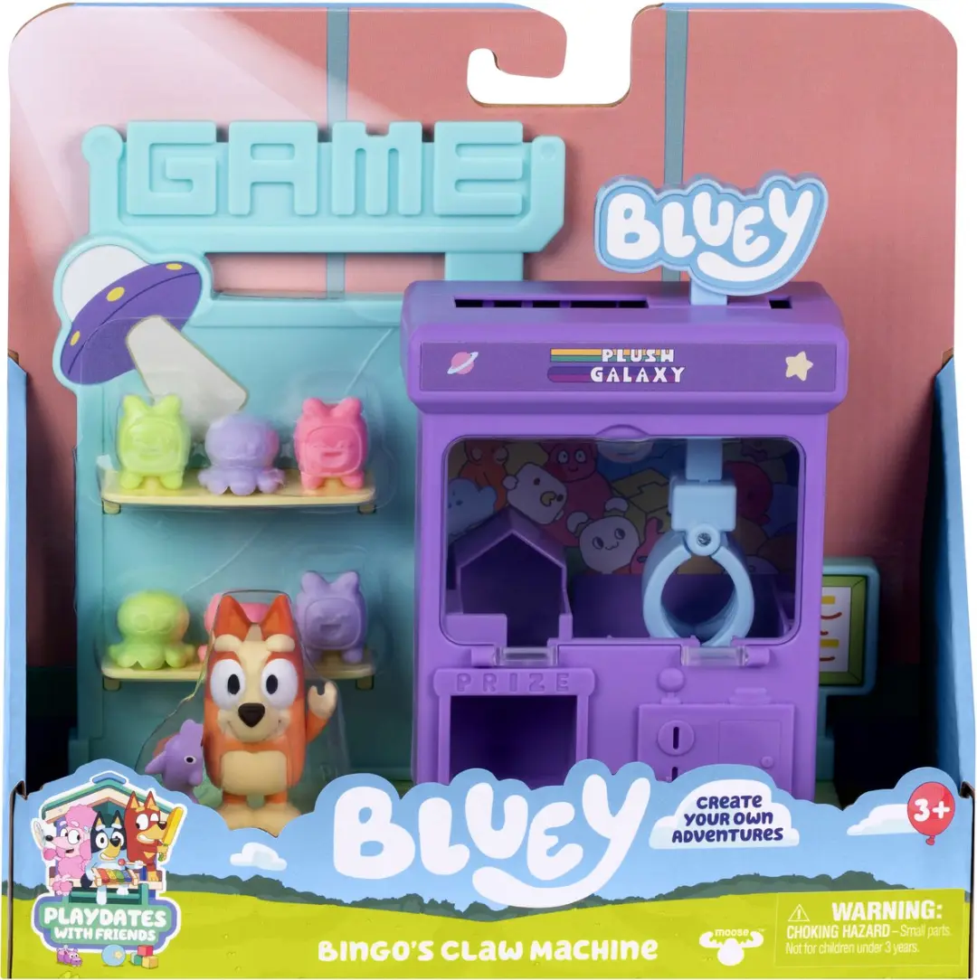 Moose Toys BLUEY Bingo's Grijpmachine Mini Speelset - Multikleur