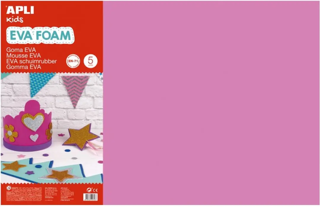 Apli Kids EVA Foam Vellen 60x40cm Roze