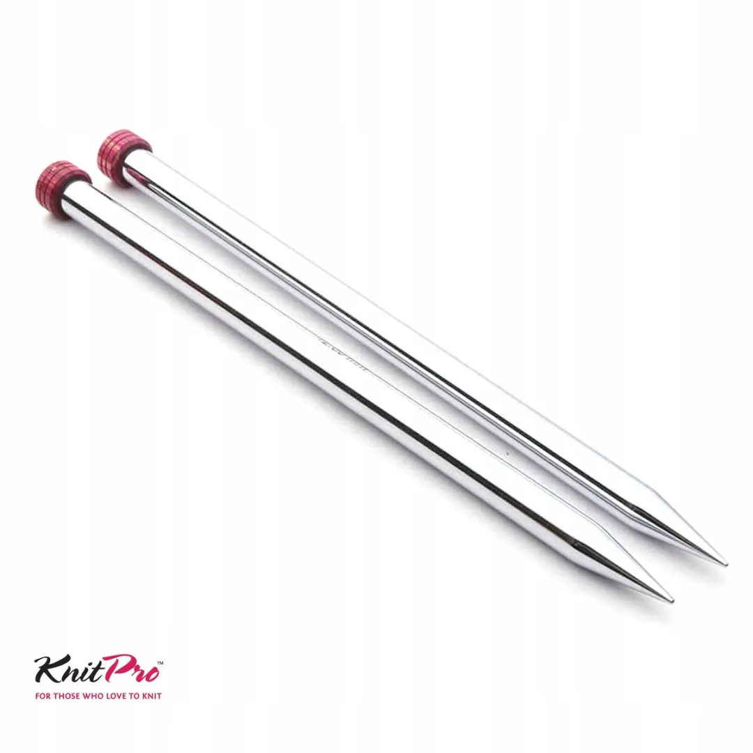 KnitPro Rechts Metalen Breinaalden 2.75mm - 25cm - Zilver