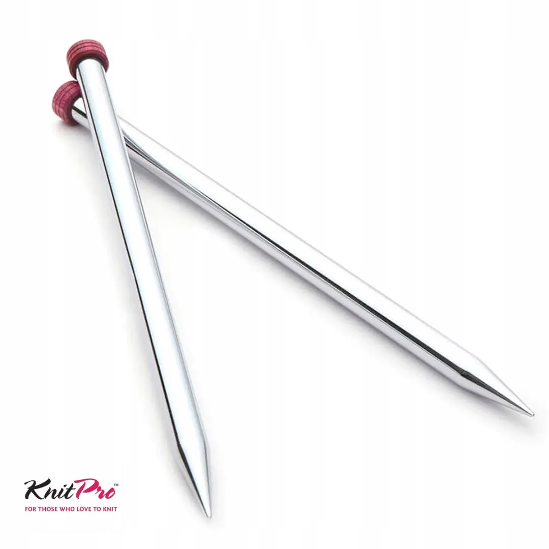 KnitPro Rechts Metalen Breinaalden 2.75mm - 25cm - Zilver