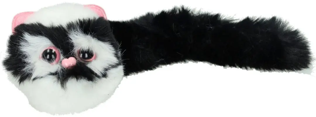 Johntoy Pluizige Kitten met Lange Staart - Meerkleurig