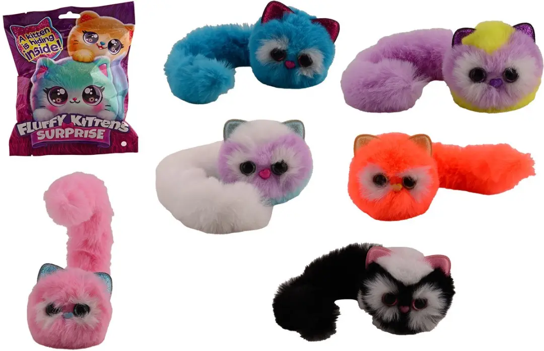 Johntoy Pluizige Kitten met Lange Staart