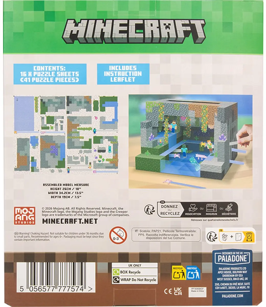Paladone Minecraft 3D Constructiekit PP16090MCF - 40-delig