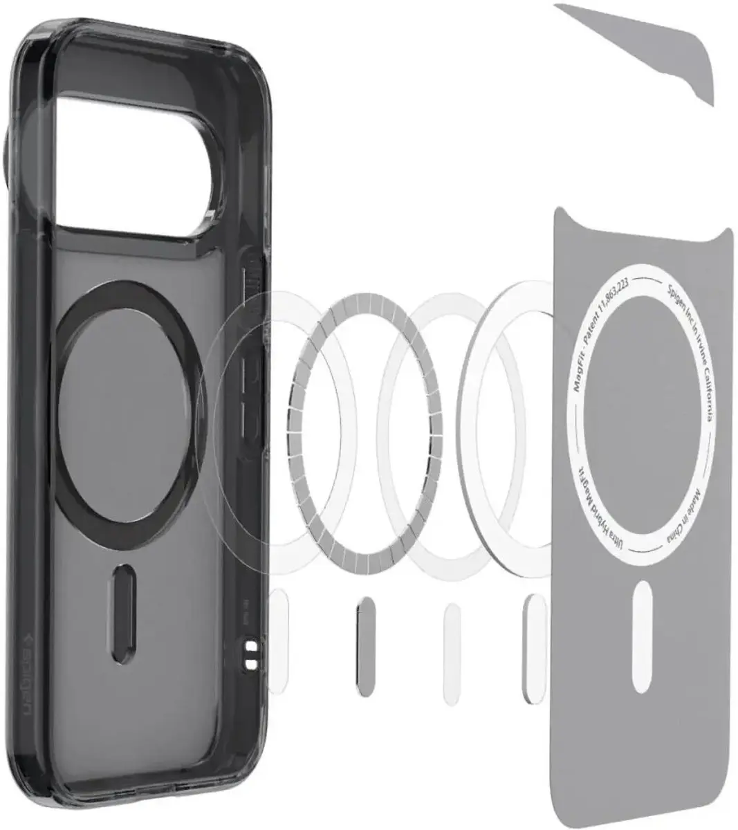 Spigen Ultra Hybrid MagFit ACS11432 Hoesje - Zwart - afbeelding 6 van 6