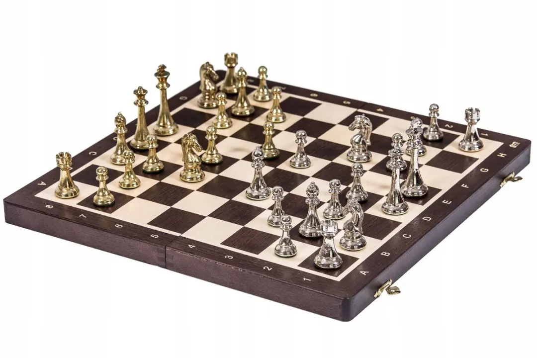 Square Enix Houten Toernooi Schaken Nr 4 - Wenge/Metaal