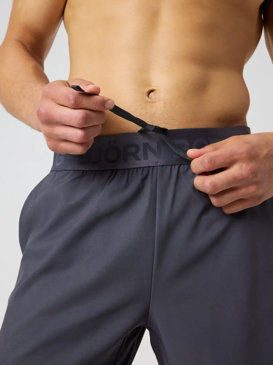 Björn Borg 2-in-1 Sportbroek Heren - Asphalt Grijs - Maat L