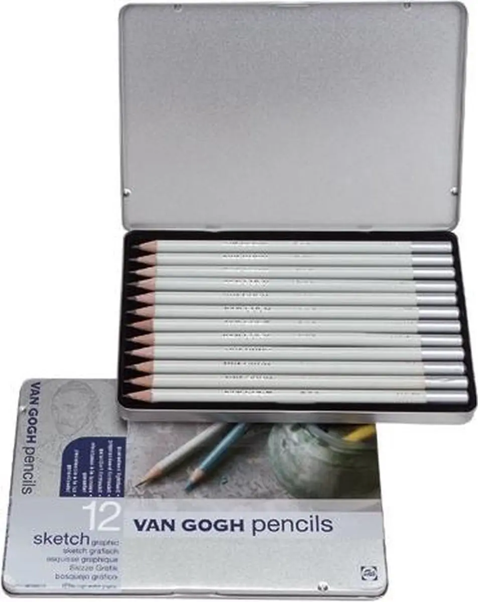 Van Gogh Sketch GSP M12G Potloden Set - 12 Grijstinten