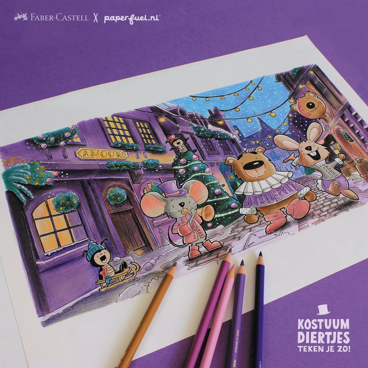 Faber-Castell Polychromos Fantasy Animalset - 36 Kleurpotloden