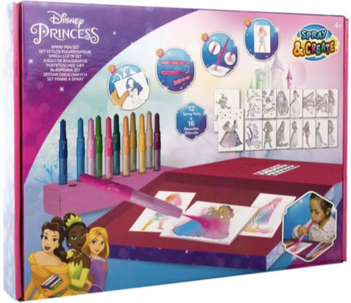 Disney Princess Spraypennen Deluxe Set