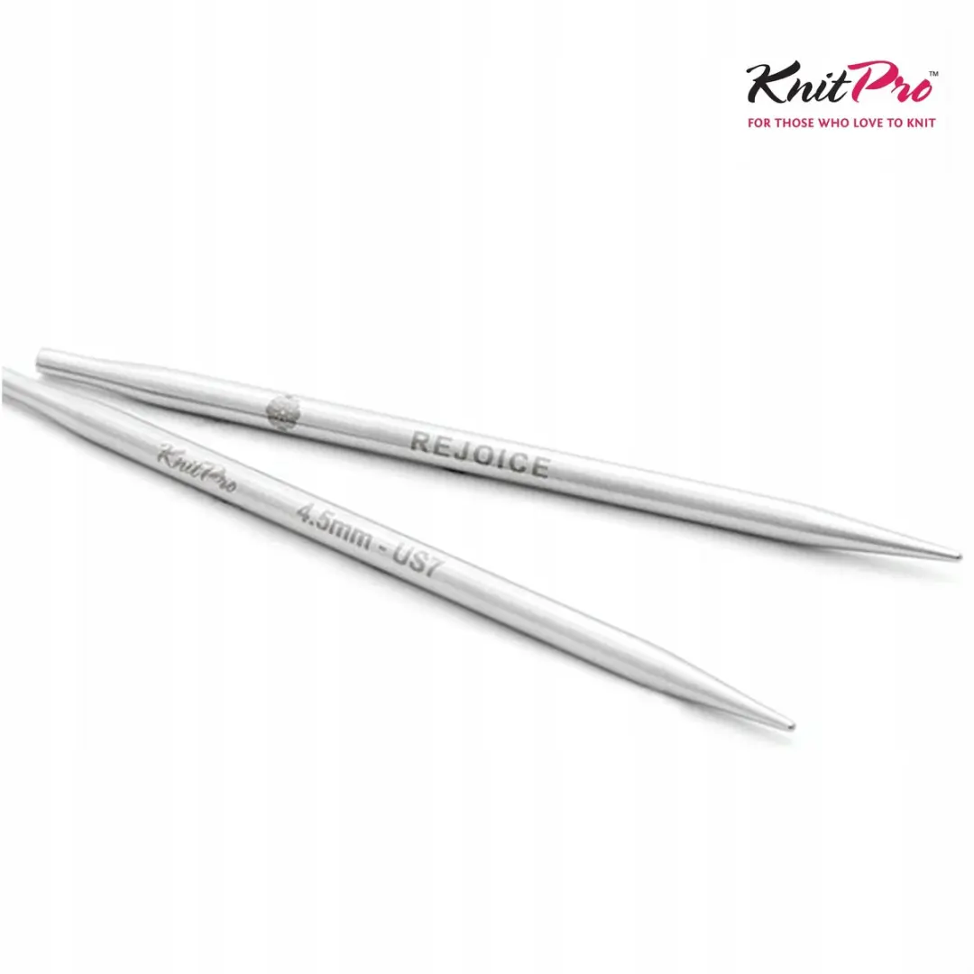 KnitPro Mindful Verwisselbare Metalen Breinaalden 4,50 mm - Zilver