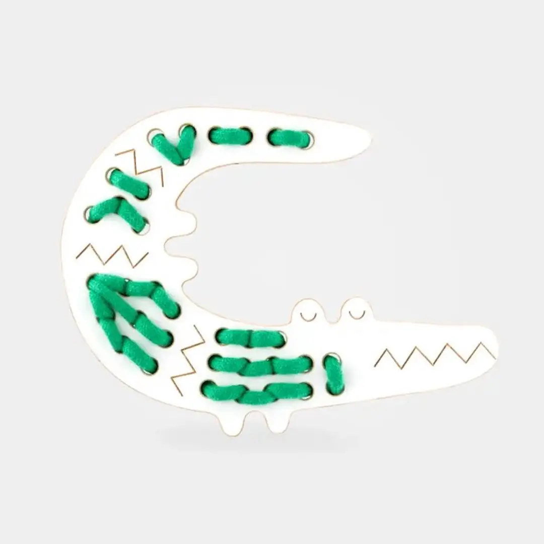 Milin Toys George the Crocodile Inrijgplank