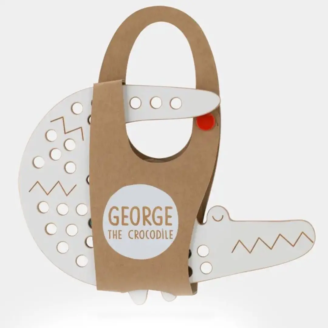 Milin Toys George the Crocodile Inrijgplank