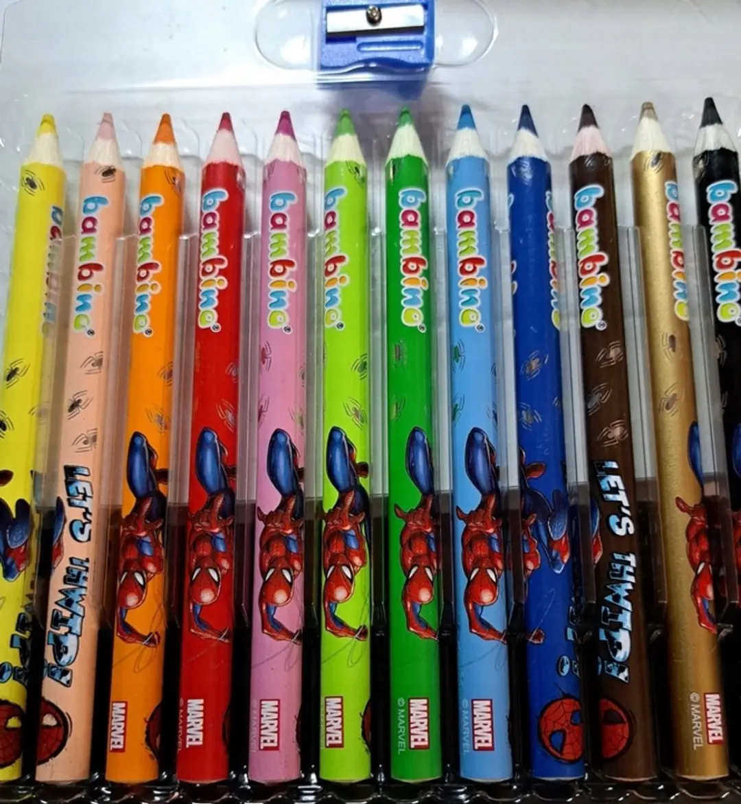 Bambino Dikke Kleurpotloden Spiderman - 12 Kleuren