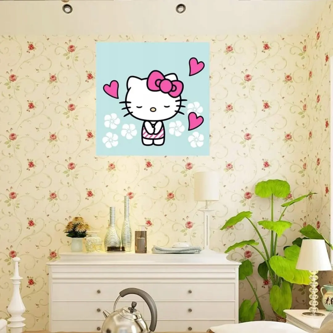 Hello Kitty Diamond Painting Set 5D DIY Mozaïek 30x30cm