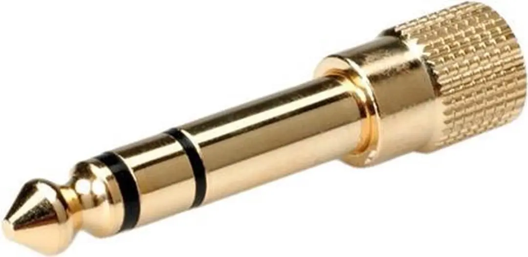 Roline 6,35mm naar 3,5mm Jack Audio Adapter - Goud - afbeelding 2 van 3