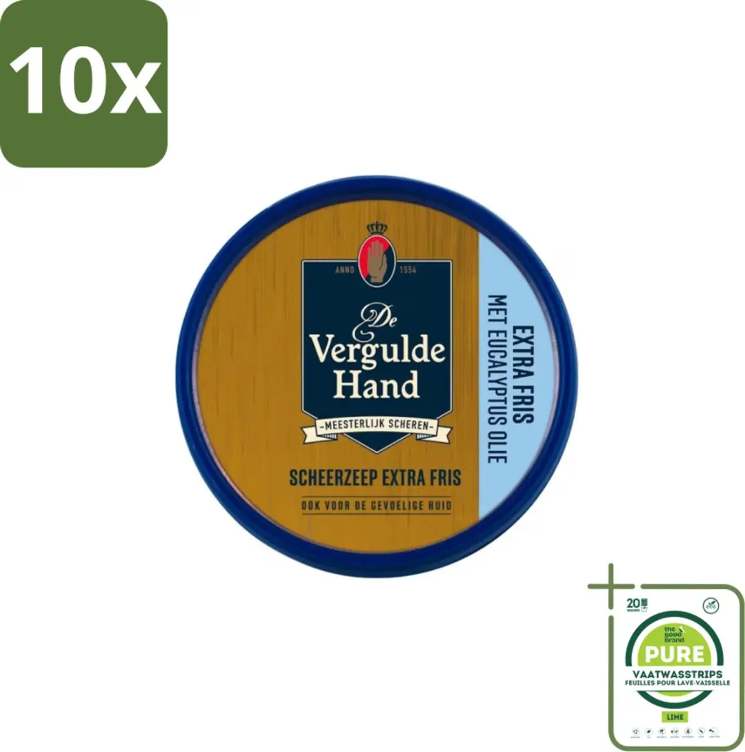 Vergulde Hand Scheerzeeptablet Extra Fris 75g