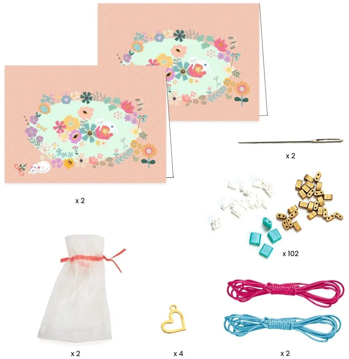 Djeco Tila and Flowers Armbanden Set - Multicolor