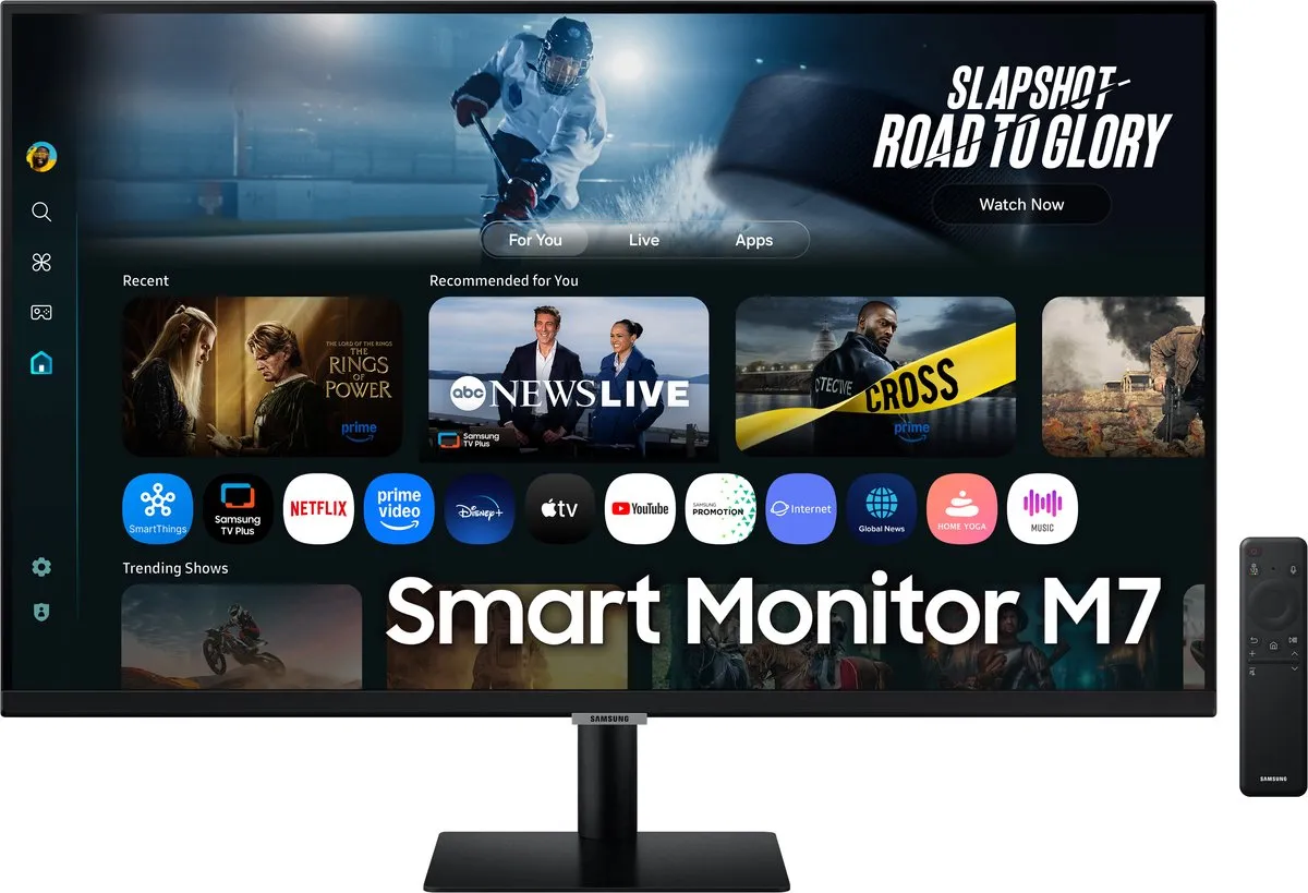 Samsung M70F LS32FM702UUXEN 4K Smart Monitor 32" - Vision AI - Zwart