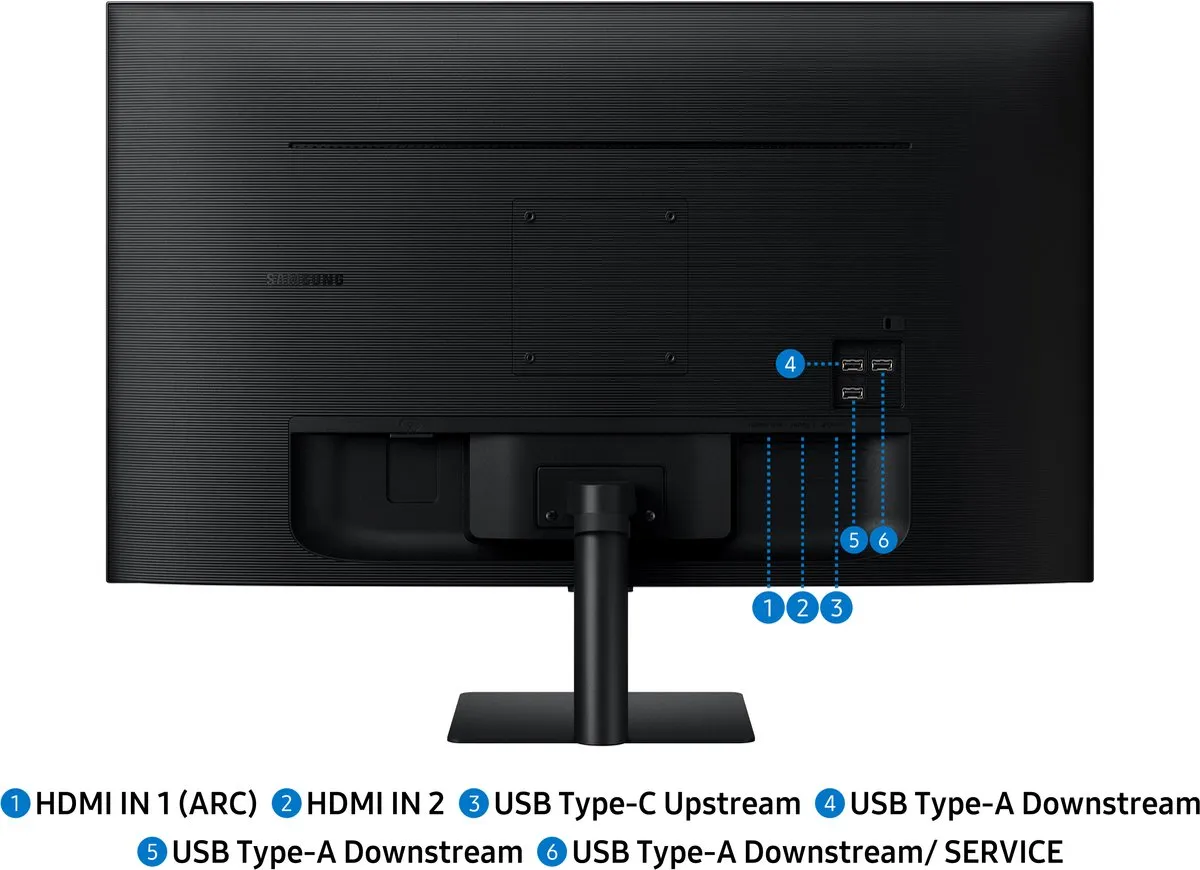 Samsung M70F LS32FM702UUXEN 4K Smart Monitor 32" - Vision AI - Zwart