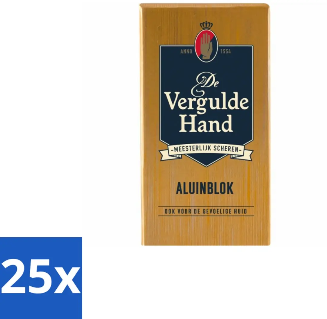 Vergulde Hand Aluinblok 75g - 25 Stuks