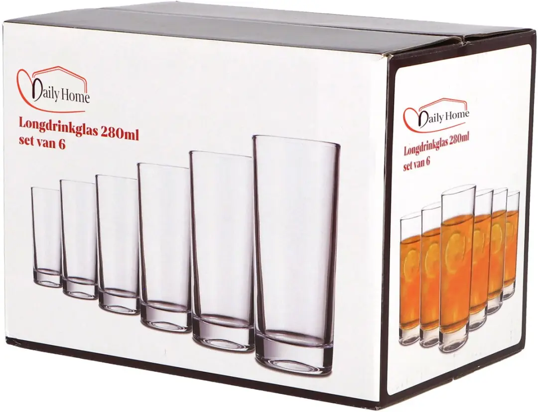 Daily Home Longdrinkglas Set 6 Stuks