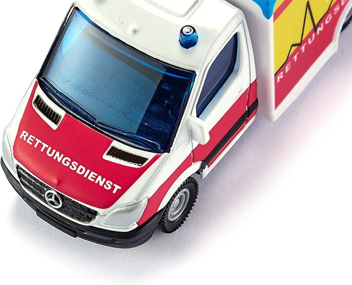 SIKU Mercedes Benz Rettungsdienst 1536 - 12,7 cm - Wit/Rood