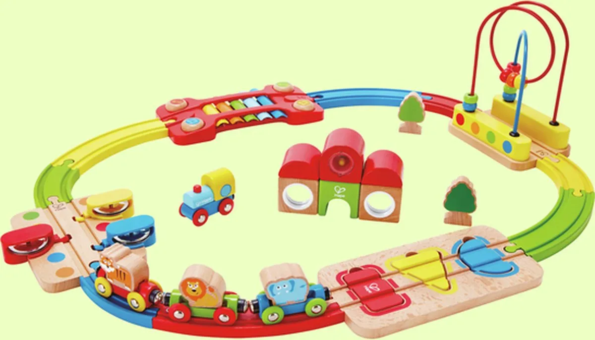 Hape Regenboog Puzzel Spoorweg E3826