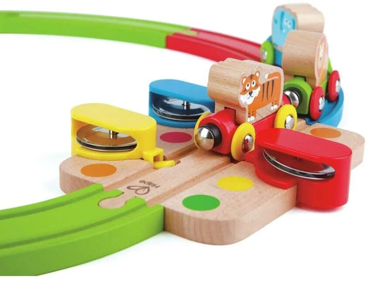 Hape Regenboog Puzzel Spoorweg E3826 - Veelkleurig