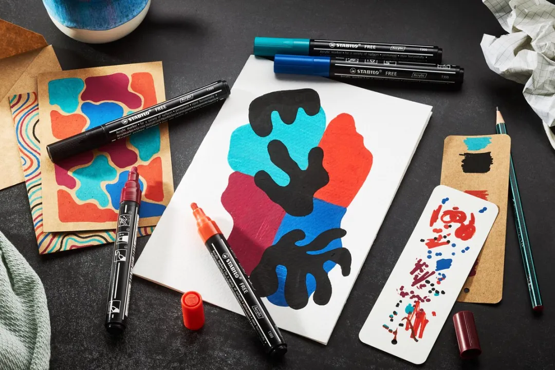 STABILO Free Acryl Marker Startset - 11 Stuks - 3 Tipgroottes