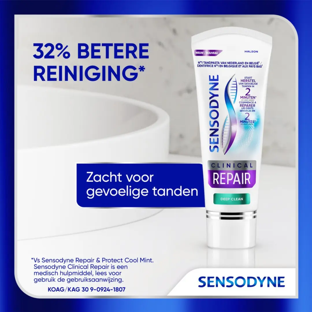 Sensodyne Clinical Repair Tandpasta 75ml - 25 Stuks