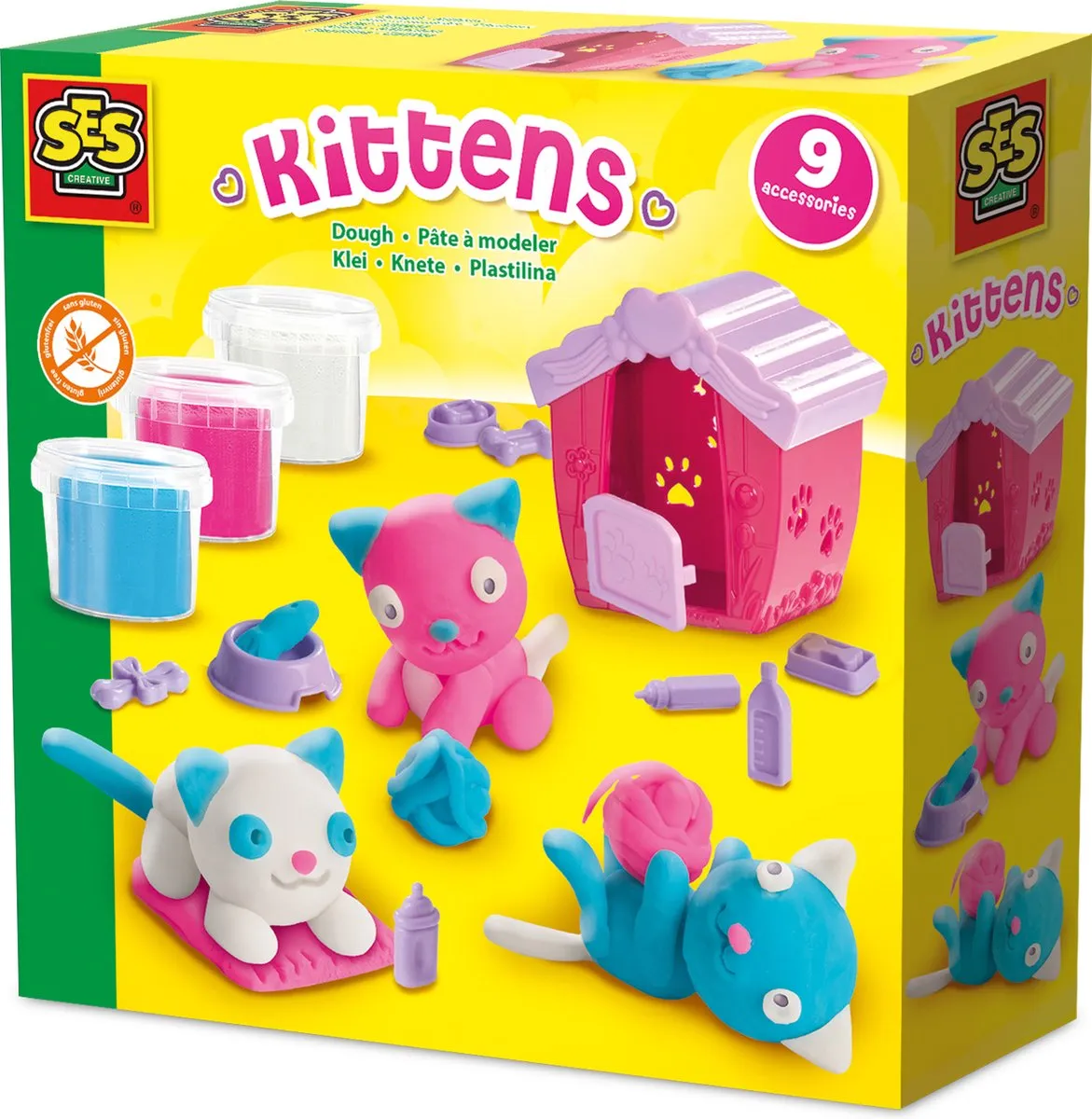 SES Creative Kittens Klei Kitten Set