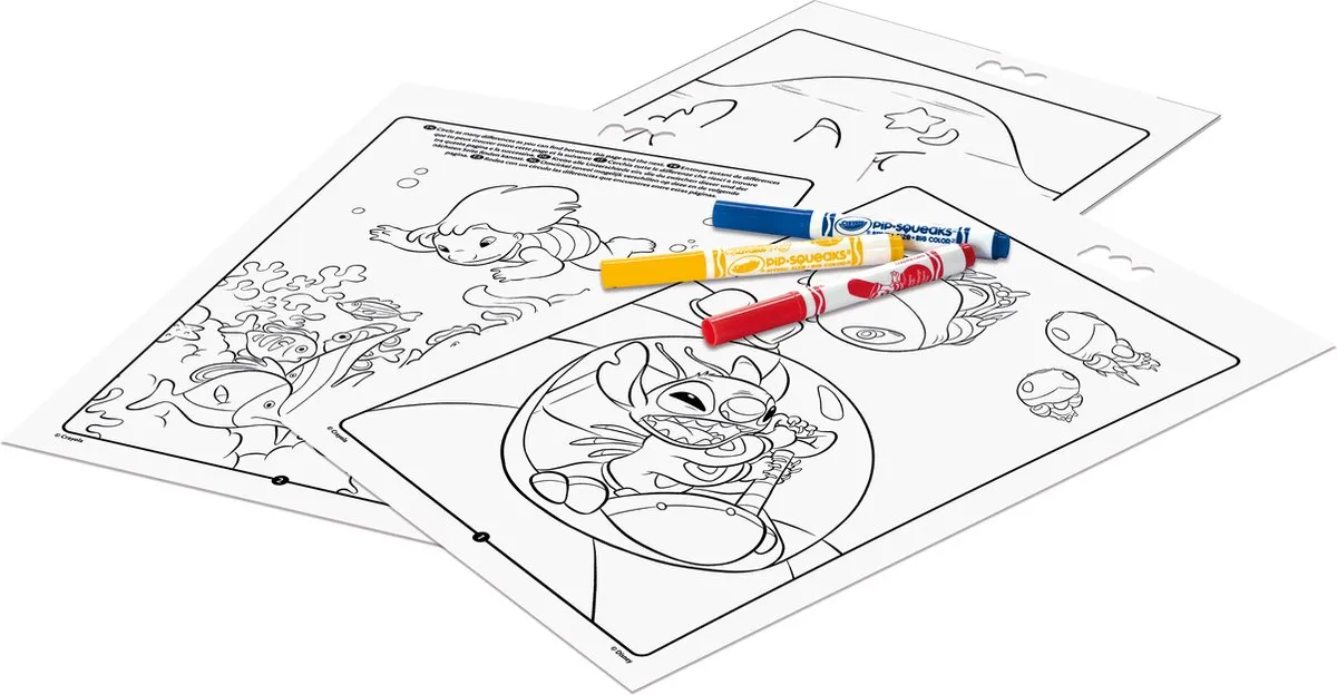Crayola Disney Lilo en Stitch Kleurboek - 32 Pagina's 7 Stiften