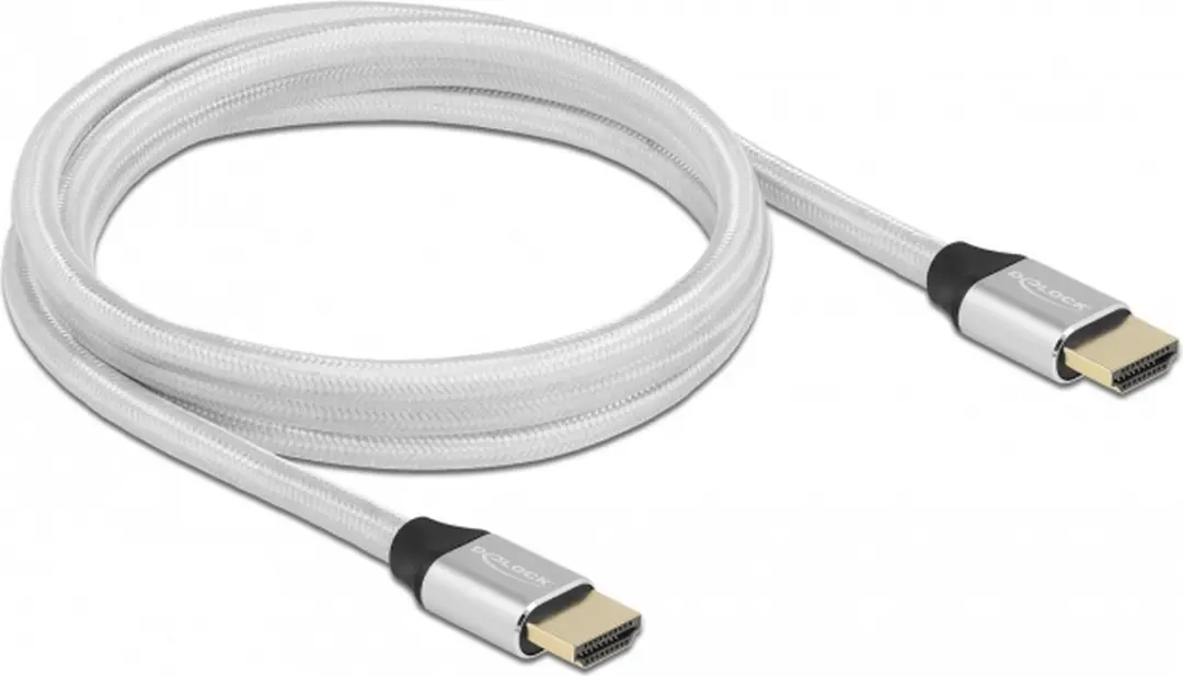 Delock HDMI 2.1 Kabel 8K 60Hz - 2m - Zilver