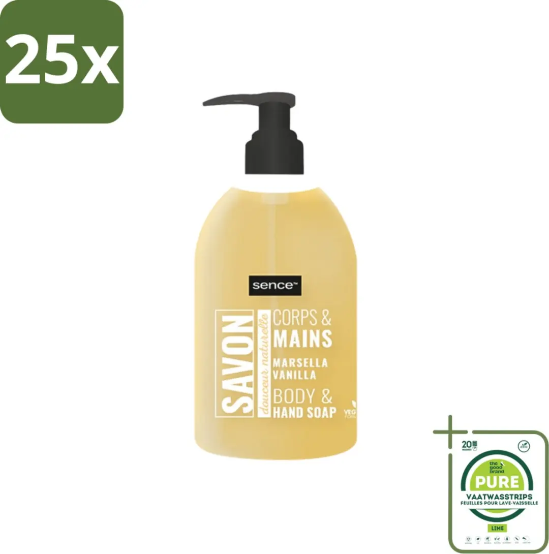 Sence La Maison du Savon de Marseille Handzeep Vanille 500ml - 25 Stuks - afbeelding 3 van 4