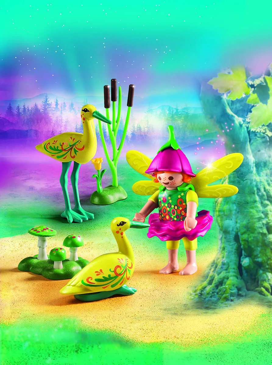 Playmobil 9138 Elfje met Ooievaars - Geel