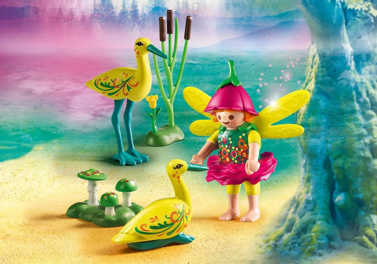 Playmobil 9138 Elfje met Ooievaars - Geel