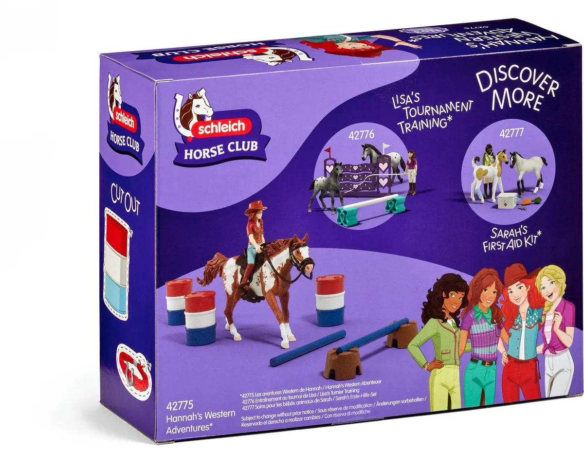 Schleich Horse Club Hannah's Westernavontuur 42775 - Multikleur