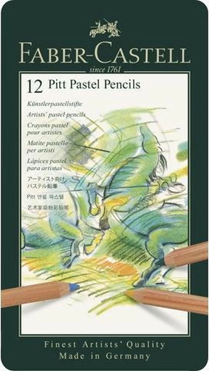 Faber-Castell Pitt Pastelpotloden FC-112112 - 12 Stuks