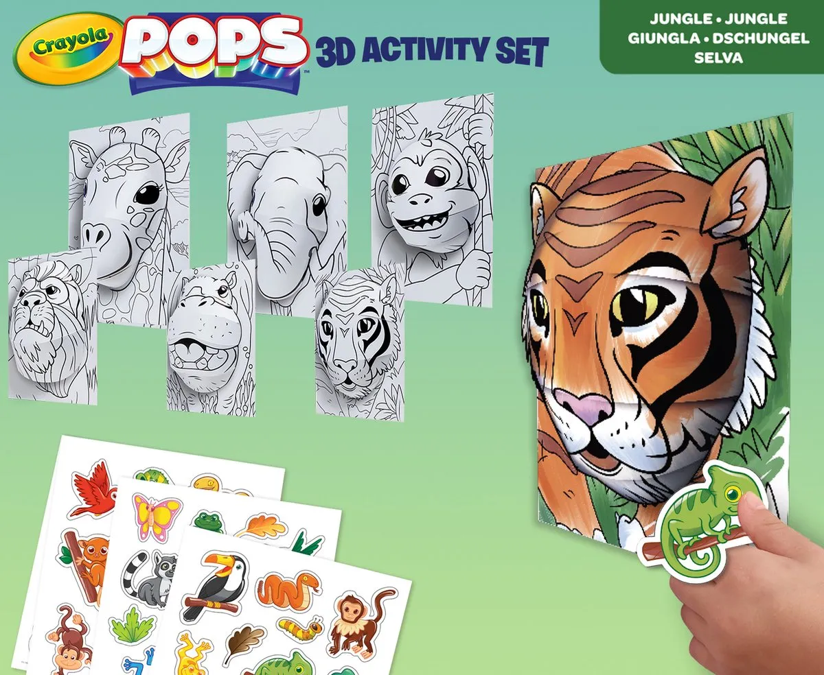 Crayola POPS Hobbypakket Jungle Thema - 6 Activiteiten